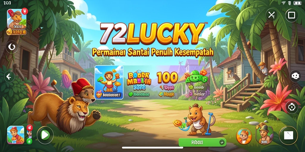 Tampilan utama game 72LUCKY dengan gameplay yang seru.