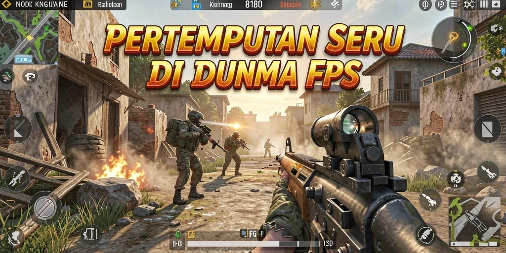 Tampilan gameplay <strong>8180</strong> yang mendebarkan dalam suasana pertempuran FPS.