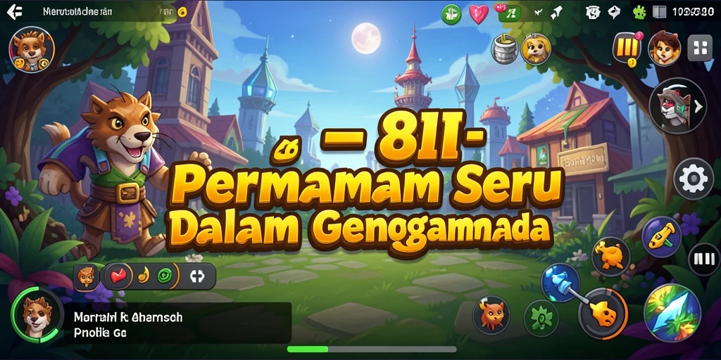 Screenshot menunjukkan gameplay menegangkan dari 8II.