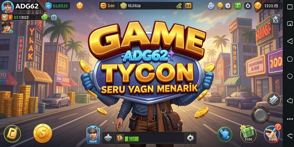 Tangkapan layar gameplay ADG62 menampilkan strategi manajemen yang mendalam.