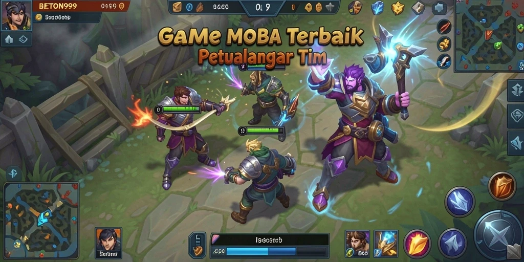 Tangkapan layar dari aksi gameplay mendebarkan di BETON999.