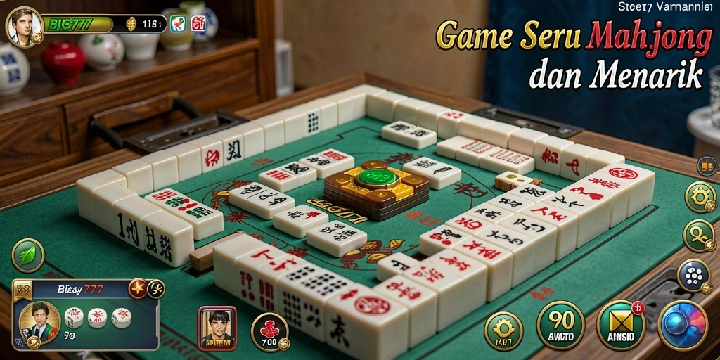 Gameplay BIG777 yang menampilkan keseruan permainan Mahjong.