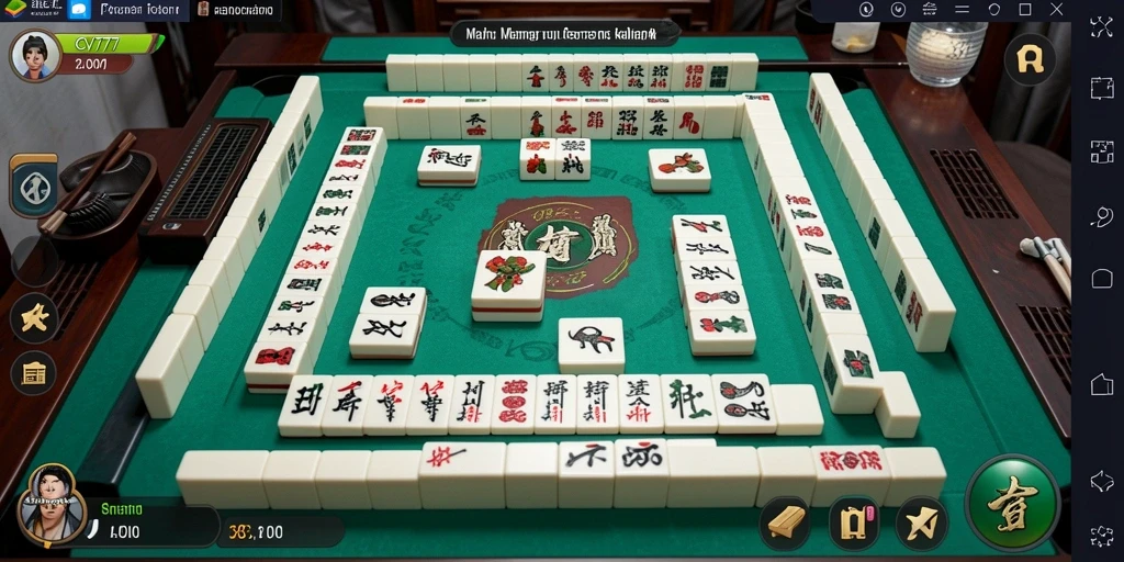 Tampilan gameplay menarik dari CV777 yang penuh tantangan Mahjong.