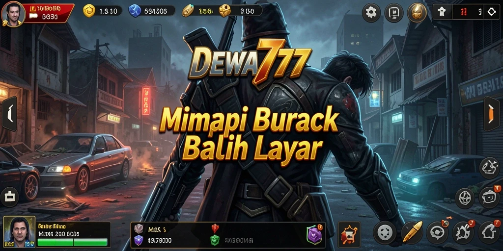 Tampilan gameplay menegangkan di lingkungan menyeramkan.