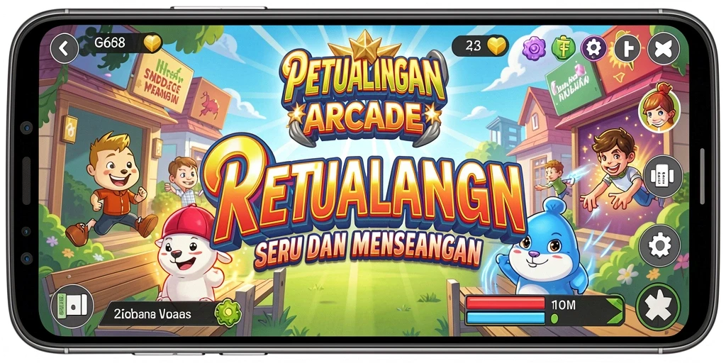 Tampilan gameplay seru dari G668 dengan berbagai tantangan menarik.