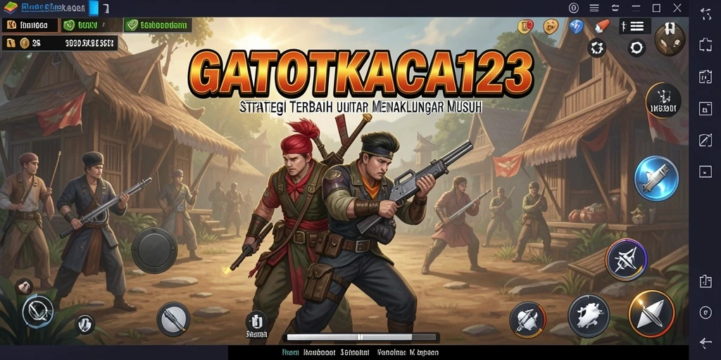 Screenshot gameplay GATOTKACA123 yang seru dan strategis.