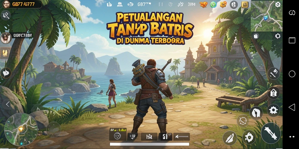 Tangkapan layar GB777 yang menunjukkan aksi di dunia terbuka.