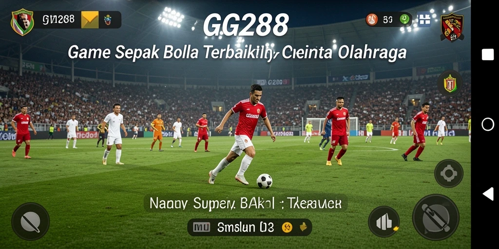 Gameplay GG288 yang penuh aksi dalam pertandingan sepak bola.