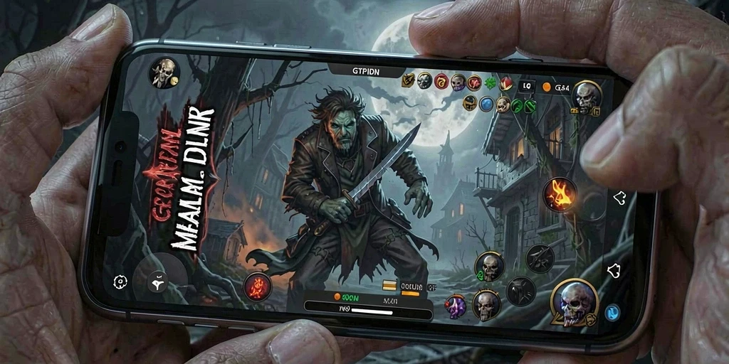 Tangkapan layar GTPIDN menunjukkan suasana mencekam dalam permainan Horror.