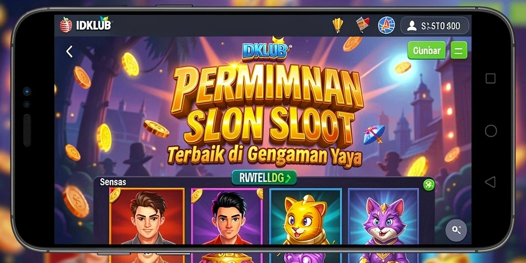 Screenshot IDKLUB menampilkan keseruan permainan slot yang mendebarkan.