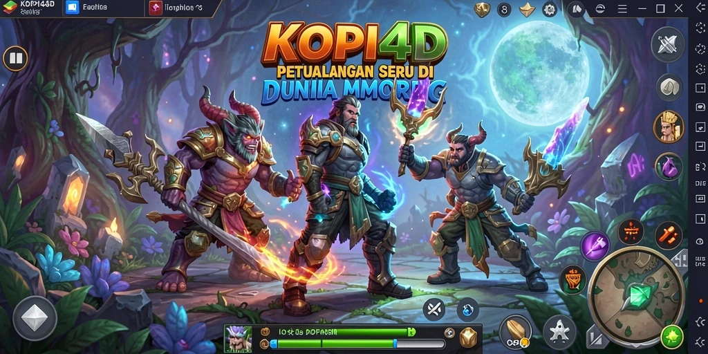 Tampilan gameplay KOPI4D yang menakjubkan dalam petualangan MMORPG.