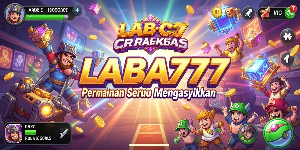 Tangkapan layar utama LABA777 menampilkan gameplay seru di level tantangan.