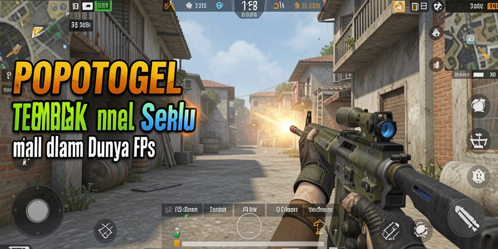 Gameplay seru dalam <strong>POPOTOGEL</strong> menampilkan aksi tembak-menembak yang intens.