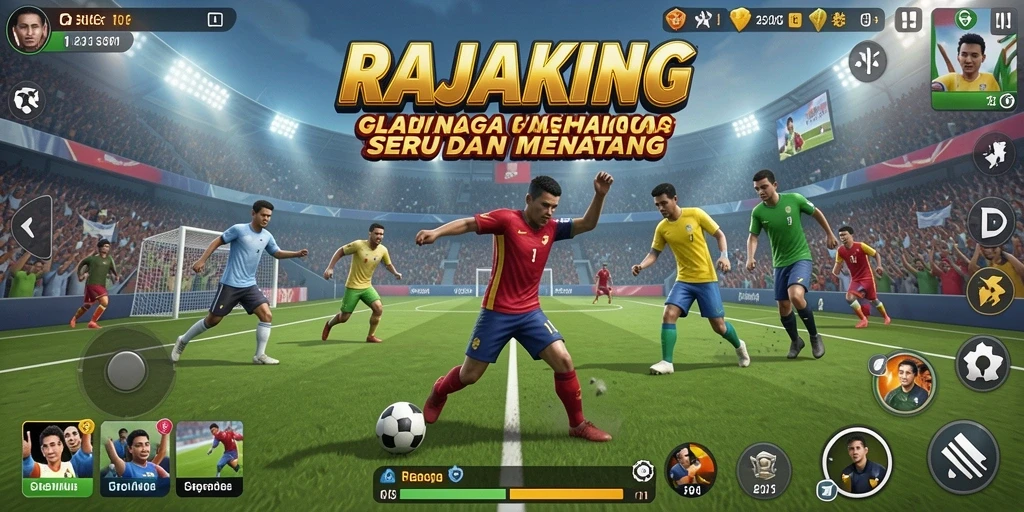 Tampilan gameplay seru dalam RAJAKING yang penuh aksi.