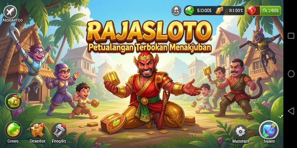 Tampilan gameplay menakjubkan dari RAJASLOTO di dunia Open World.