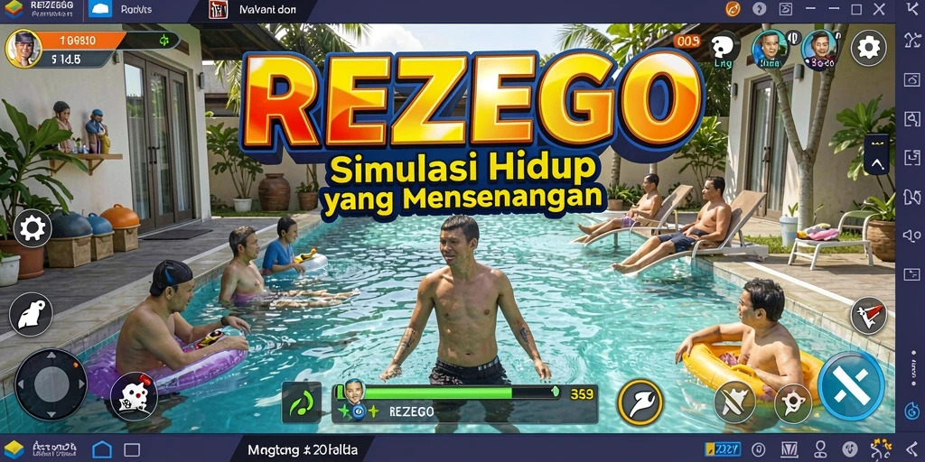 Tangkapan layar menampilkan gameplay seru REZEGO yang interaktif.