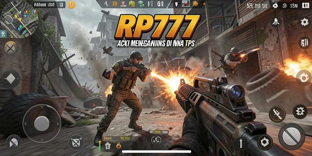 Gameplay seru dalam RP777 dengan aksi menembak yang intens.