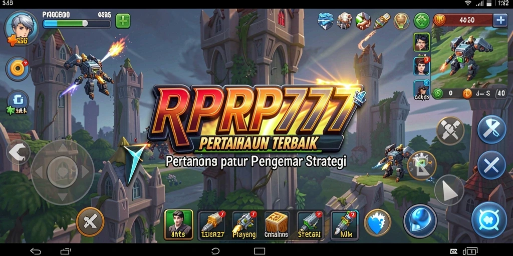 Tampilan gameplay RPRP777 yang menegangkan dalam Battle Tower Defense.