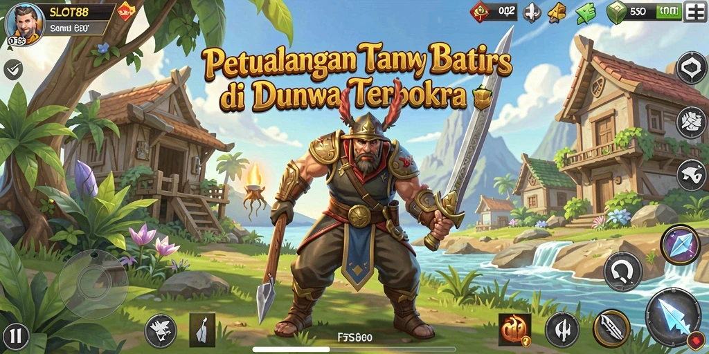 Tangkapan layar gameplay SLOT88 menampilkan eksplorasi bebas di dunia terbuka.