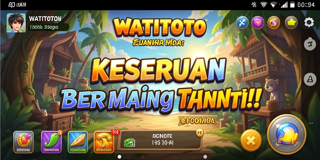 Screenshot WATITOTO menampilkan gameplay yang menyenangkan dan penuh warna.